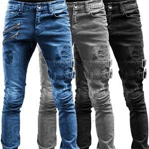 Sexy Princess Nieuwe herenmode motorfiets jeans vintage slanke jeans casual street style hiphop retro denim jeans plus maat