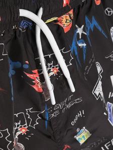 msgmkids MSGM Kids Zwembroek met print - Zwart