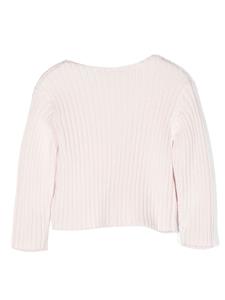 Bonpoint Ribgebreid vest - Roze