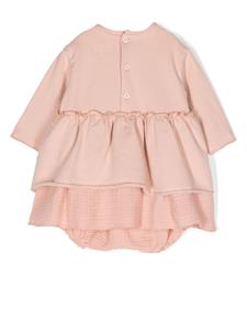 teddy&minou TEDDY & MINOU Jurk met ruches - Roze