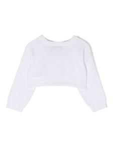Simonetta Vest met ruche afwerking - Wit