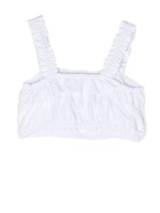 moschinokids Moschino Kids Bikinitop met geborduurd logo - Wit