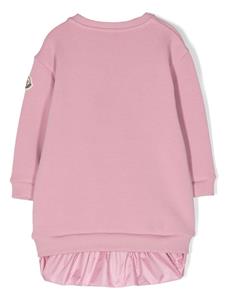 monclerenfant Moncler Enfant Jurk met geborduurd logo - Roze