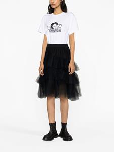 simonerocha Simone Rocha Gelaagde midi-rok - Zwart
