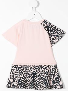 Kenzo Kids T-shirtjurk met luipaardprint - Roze