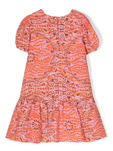 mc2saintbarthkids MC2 Saint Barth Kids Jurk met paisley-print - Oranje