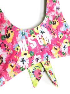 MSGM Kids Bikini met bloemenprint - Roze