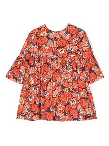 kenzokids Kenzo Kids Jurk met bloemenprint - Oranje