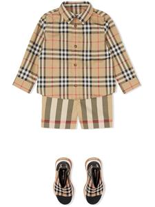 burberrykids Burberry Kids Geruit shirt - Beige