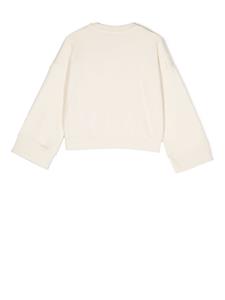 monclerenfant Moncler Enfant Sweater met logopatch - Beige