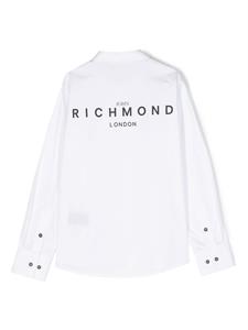 John Richmond Junior Shirt met logoprint - Wit