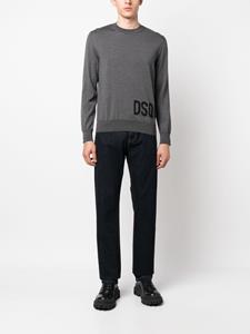 DSQUARED2 Intarsia trui - Grijs