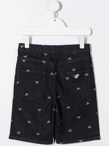 emporioarmanikids Emporio Armani Kids Shorts met logoprint - Blauw
