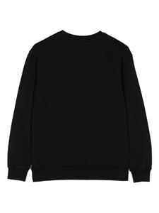 Moschino Kids Sweater met logo-reliëf - Zwart