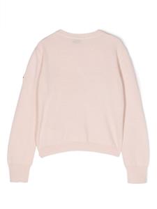 monclerenfant Moncler Enfant Sweater met logoprint - Roze
