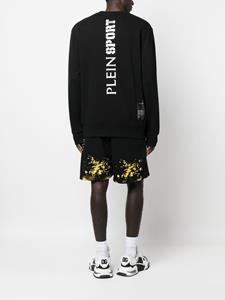 pleinsport Plein Sport Sweater met logopatch - Zwart