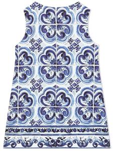 Dolce & Gabbana Kids Shiftjurk met print - Blauw