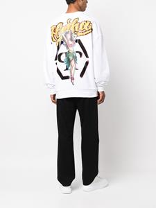 philippplein Philipp Plein Sweater met print - Wit