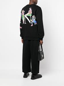 philippplein Philipp Plein Sweater met logoprint - Zwart