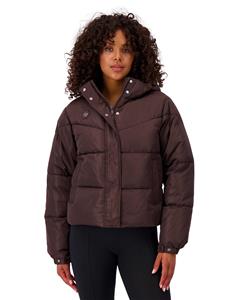 Black Bananas Crown Puffer Winterjas Dames Bruin - 
