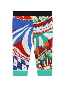 dolce&gabbanakids Dolce & Gabbana Kids Legging met logoband - Veelkleurig