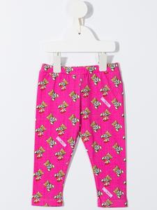 moschinokids Moschino Kids Legging met teddybeerprint - Roze