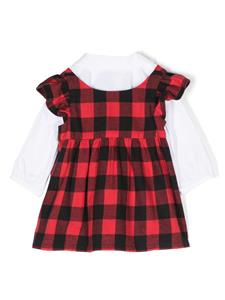 moschinokids Moschino Kids Jurk met teddybeerprint - Rood