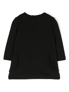 moschinokids Moschino Kids Jurk verfraaid met stras - Zwart