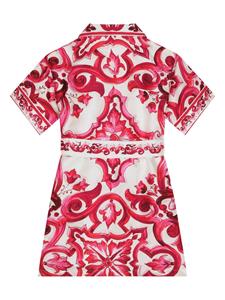 dolce&gabbanakids Dolce & Gabbana Kids Shirt met ceintuur - Wit