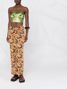 Rabanne Rok met ruche - Oranje