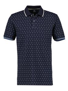 LERROS Poloshirt "LERROS Poloshirt, Piqué mit AOP"