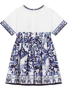 dolce&gabbanakids Dolce & Gabbana Kids Jurk met print - Blauw