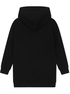 dolce&gabbanakids Dolce & Gabbana Kids Jurk met capuchon - Zwart