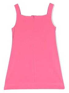 dolce&gabbanakids Dolce & Gabbana Kids Jurk met logoplakkaat - Roze