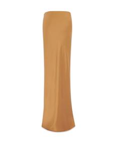 saintlaurent Saint Laurent Zijden maxi-rok - Beige