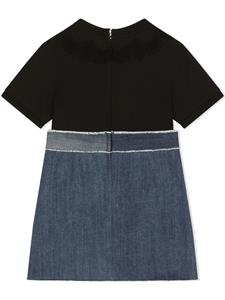 dolce&gabbanakids Dolce & Gabbana Kids Jurk met A-lijn - Zwart