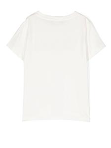 versacekids Versace Kids T-shirt verfraaid met kristallen - Wit