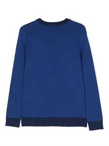 Balmain Kids Intarsia trui - Blauw