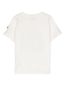 monclerenfant Moncler Enfant T-shirt met logoprint - Beige
