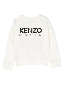 kenzokids Kenzo Kids Broke Flower katoenen sweater - Beige