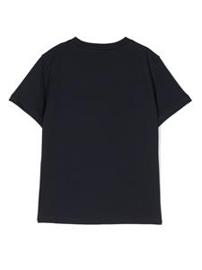 monclerenfant Moncler Enfant T-shirt met logopatch - Blauw