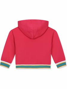 dolce&gabbanakids Dolce & Gabbana Kids Hoodie met logopatch - Roze