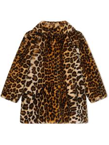 dolce&gabbanakids Dolce & Gabbana Kids Jas van imitatiebont - Bruin