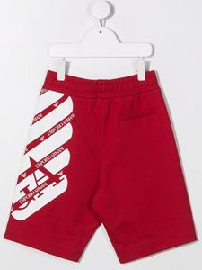 emporioarmanikids Emporio Armani Kids Shorts met logoprint - Rood