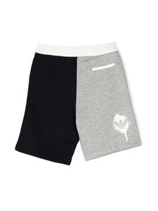 Emporio Armani Kids Trainingsshorts met colourblocking - Zwart