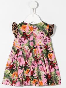 philipppleinjunior Philipp Plein Junior Jurk met bloemenprint - Roze