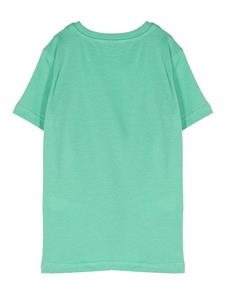dieselkids Diesel Kids T-shirt met logoprint - Groen