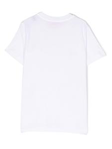 dieselkids Diesel Kids T-shirt met logoprint - Wit