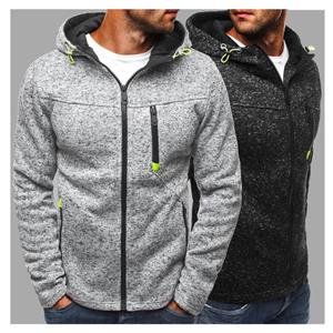 SKperfecthyp Nieuwe herenmode sport casual hooded sweatshirt fleece vest met rits jas