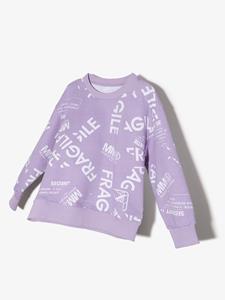 mm6maisonmargielakids MM6 Maison Margiela Kids Sweater met logoprint - Paars